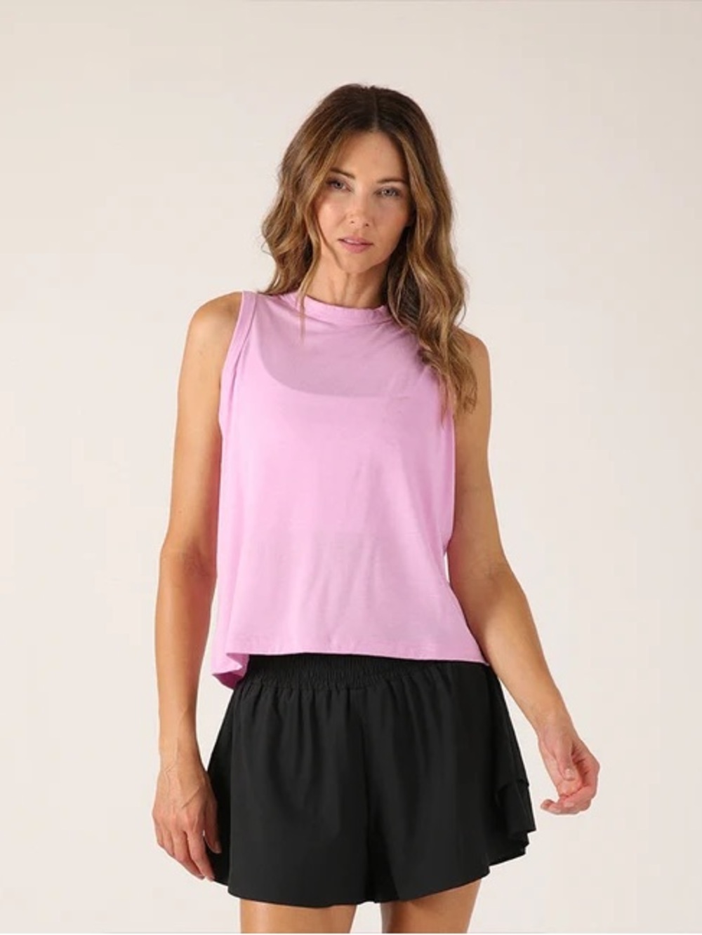 Glyder Pink Sleeveless Tank Top